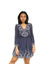 Scallop Bordered A-Line Dress