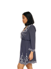 Scallop Bordered A-Line Dress