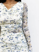 Mesh Floral Bodycon Dress