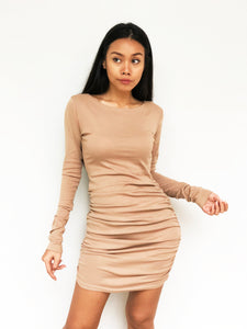 Ruched Goddess Bodycon Dress