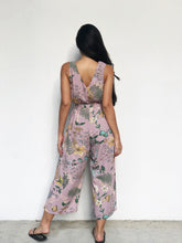 Floral Waist-Tie Midi Jumpsuit