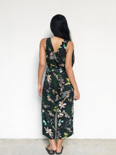 Floral Waist-Tie Midi Jumpsuit