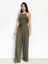 Knitted Racer-Back jumpsuit