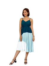 Colourblock Pleated Midi [Premium] [BACKORDER]