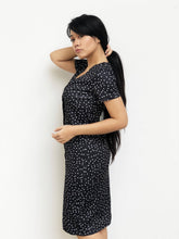 V-Neck Buttoned Midi Dress