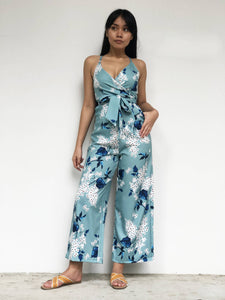 Oriental Floral Print Jumpsuit [BACKORDER]
