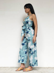 Oriental Floral Print Jumpsuit [BACKORDER]