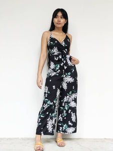 Oriental Floral Print Jumpsuit [BACKORDER]