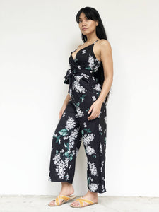 Oriental Floral Print Jumpsuit [BACKORDER]