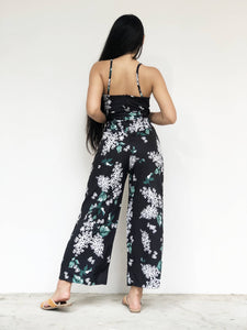Oriental Floral Print Jumpsuit [BACKORDER]