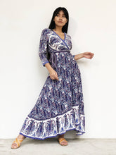 Retro-Printed Maxi Wrap Dress [BACKORDER]