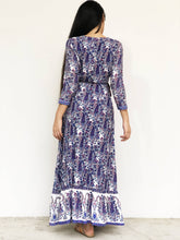 Retro-Printed Maxi Wrap Dress [BACKORDER]