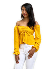Ruched Front Bardot Top