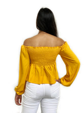 Ruched Front Bardot Top
