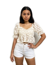 Textured Polka Dot Crop