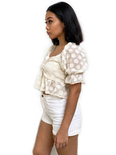 Textured Polka Dot Crop