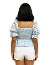 Textured Polka Dot Crop