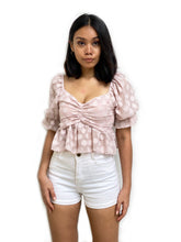 Textured Polka Dot Crop