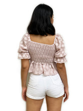 Textured Polka Dot Crop