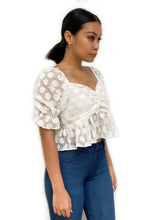 Textured Polka Dot Crop