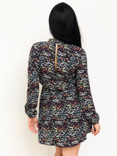 Choker Floral Waist-Tie Dress