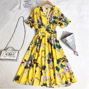 Floral Swing Midi Dress