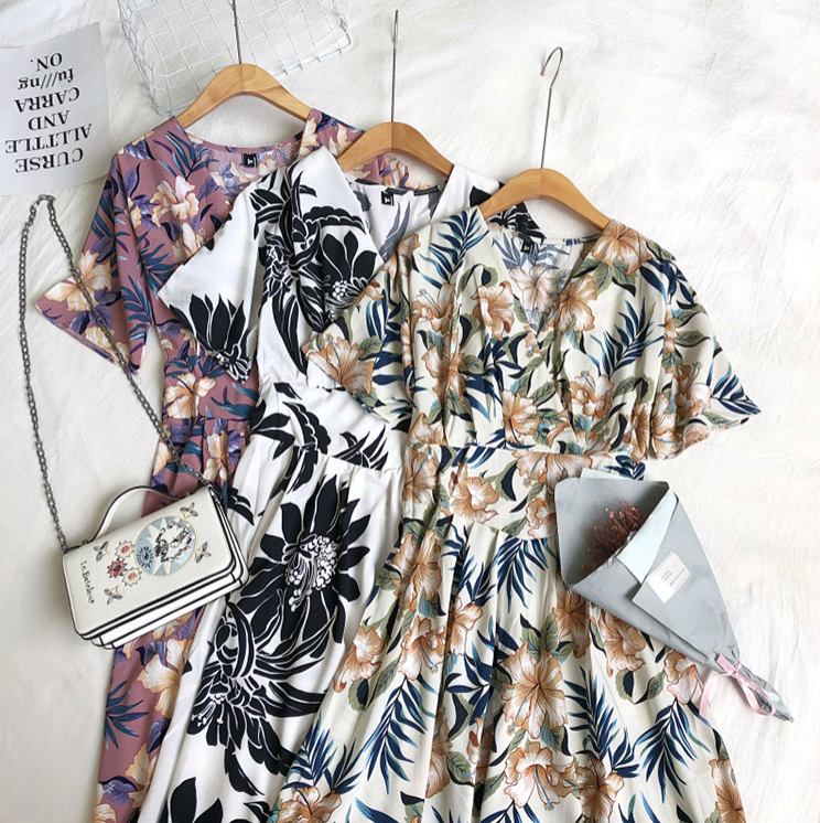 Floral Swing Midi Dress