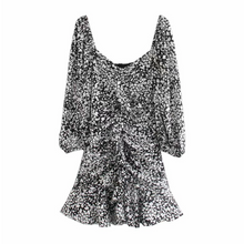 Bubble-Sleeved Fairy Floral Dress