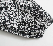 Bubble-Sleeved Fairy Floral Dress