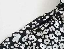 Bubble-Sleeved Fairy Floral Dress