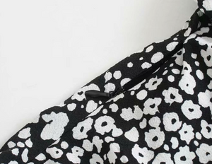 Bubble-Sleeved Fairy Floral Dress