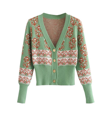 French Vintage Slimming Cardigan