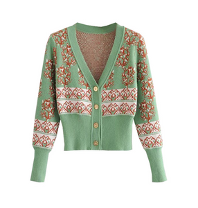 French Vintage Slimming Cardigan