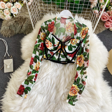 Floral Mesh Crop Top
