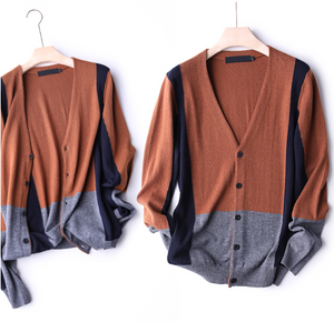 Knitted Colour-block Cardigan