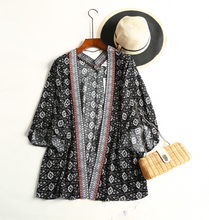 Geometric Patterned Kimono Cardigan