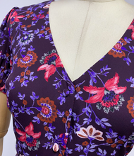 Floral Gathered-Sleeved Dress