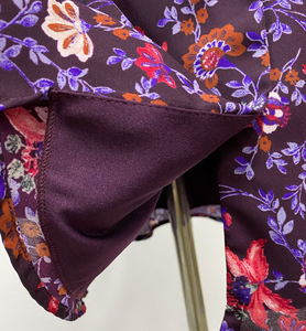 Floral Gathered-Sleeved Dress