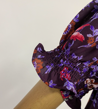 Floral Gathered-Sleeved Dress