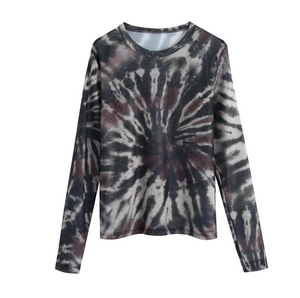 Mesh Tie-Dye Tee