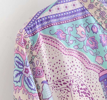Printed Tassel Tunic Top