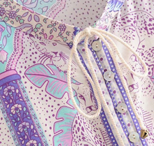 Printed Tassel Tunic Top