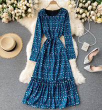 Ruffled Hem Floral Midi Dress