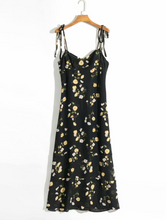 Floral Sphag-Tie Midi