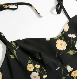 Floral Sphag-Tie Midi