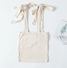 Ribbon-Tie Strap Knitted Top