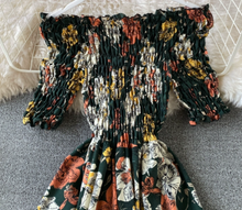 Smocked Floral Midi