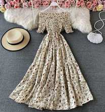 Smocked Floral Midi