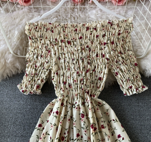 Smocked Floral Midi