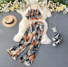 Pleated Two-Piece Jumpsuit